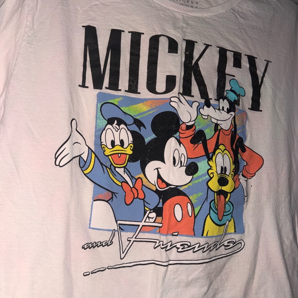 Disney White Mickey Mouse Short Sleeve Tee - Picture 6 of 6